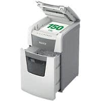 Destructeur de documents automatique Leitz IQ Autofeed Office 150 Coupe micro Niveau de sécurité P-5 150 feuilles en automatique & 6 feuilles en manuel