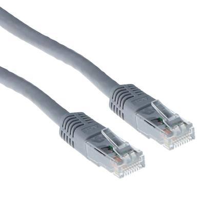 Câble patch U/UTP Cat6 ACT Avec connecteurs RJ45 Gris 2 m