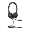 Casque audio Jabra Evolve2 30 MS Avec fil Stéréo Par dessus l'oreille Réduction du bruit USB Microphone Noir