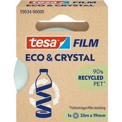 Ruban adhésif tesa tesafilm Eco & Crystal Transparent 19 mm (l) x 33 m (L) PET (Polytéréphtalate d'éthylène)