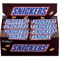 Barre chocolatée Snickers 32 Unités de 50 g