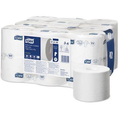 Papier toilette Tork Premium T7 3 épaisseurs Blanc 18 rouleaux de 550 feuilles