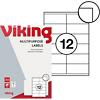 Étiquettes multifonctions Viking Coins droits Blanc 105 x 48 mm 100 Feuilles