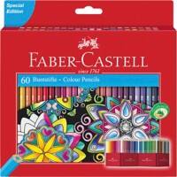 Crayons de couleur Faber-Castell CASTLE Assortiment Accordéon 60 Unités