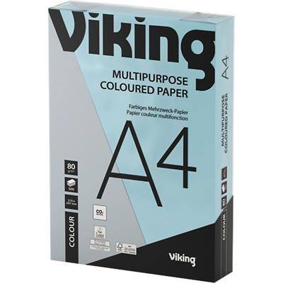 Papier couleur A4 Viking Bleu 80 g/m² Lisse 500 Feuilles