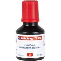 Recharge d'encre edding T25 Rouge 30 ml