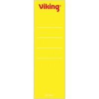 Étiquettes pour dos de classeur Viking Spécial 60 mm Jaune Courtes 10 Unités