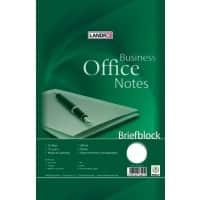 Bloc-notes LANDRÉ Office A4 Vert Reliure supérieure Couverture en carte Collé Réglure unie 50 feuilles