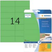Étiquettes universelles HERMA 5061 A4 Vert Rectangulaires 105 x 42,3 mm 280 étiquettes par paquet