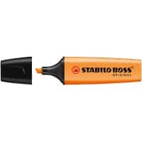 Surligneur BOSS ORIGINAL STABILO Orange Large Biseautée 2 - 5 mm Rechargeable