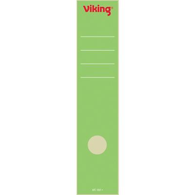 Étiquettes pour dos de classeur Viking 75 mm Vert Longues 10 Unités