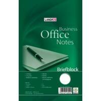 Bloc-notes LANDRÉ Office A5 Vert Reliure supérieure Couverture en carte Collé Réglure unie 50 feuilles