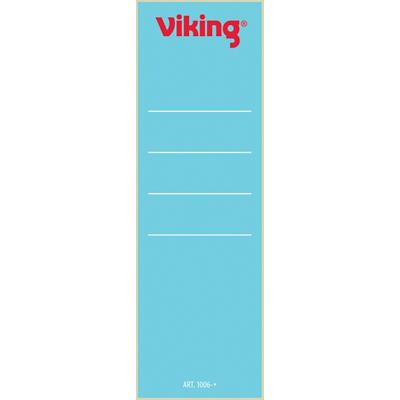 Étiquettes pour dos de classeur Viking 60 mm Bleu Courtes 10 Unités