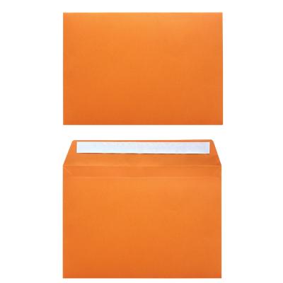 Enveloppe couleur Office Depot Sans fenêtre C5 229 (l) x 162 (h) mm Bande adhésive Orange 120 g/m² 25 Unités