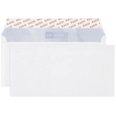 Enveloppes Elco Premium Sans fenêtre C5 229 (l) x 114 (h) mm Bande adhésive Blanc 80 g/m² 500 Unités