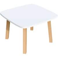Table de réception Paperflow Woody Blanc 600 x 600 x 400 mm