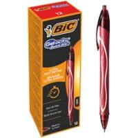 BIC Gel-ocity Quick Dry Rétractable Rouge 0,4 mm Moyen Bille 12 Unités