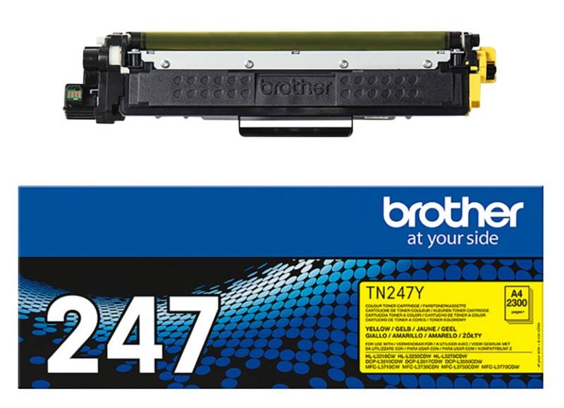 Toner Brother TN-247Y D'origine Jaune