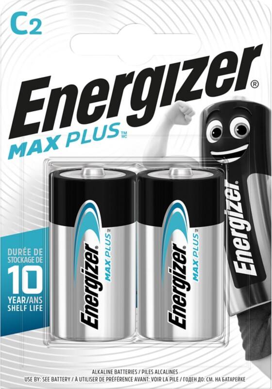 Piles Energizer Max Plus C LR14 1,5V Alcaline 2 Unités