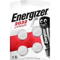 Piles bouton Energizer CR2032 3V Lithium 4 Unités