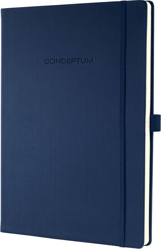 Cahier Sigel Conceptum A4 Bleu marine Couverture rigide, dos rigide Quadrillé 97 feuilles