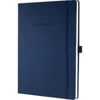 Cahier Sigel Conceptum A4 Bleu marine Couverture rigide, dos rigide Quadrillé 97 feuilles