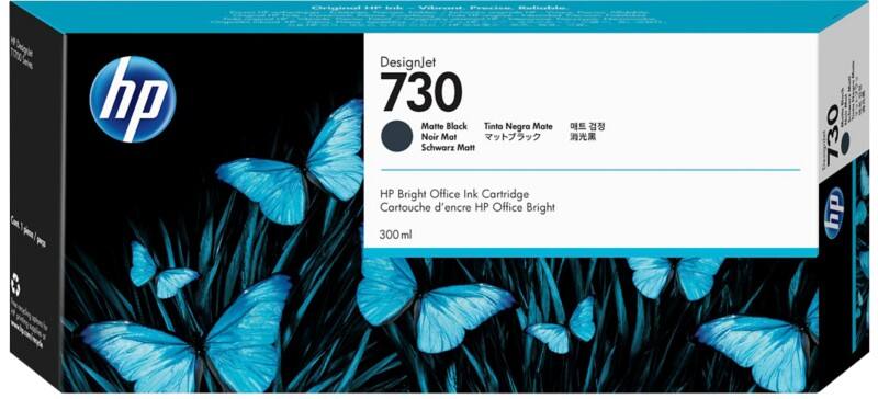 Cartouche jet d'encre HP 730 D'origine P2V71A Noir mat