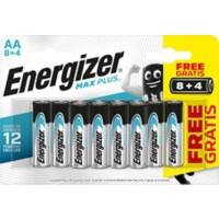 Piles Energizer Max Plus AA LR6 1,5V Alcaline 12 Unités