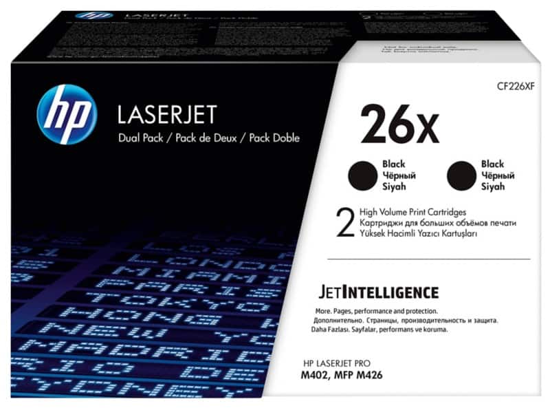 Toner HP 26X D'origine CF226XD Noir 2 Unités