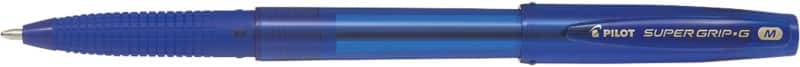 Stylo-bille Pilot Super Grip G Non rétractable Bleu 0,4 mm Moyen Conique Rechargeable