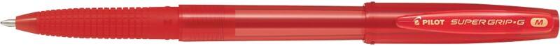 Stylo-bille Pilot Super Grip G Non rétractable Rouge 0,4 mm Moyen Conique Rechargeable