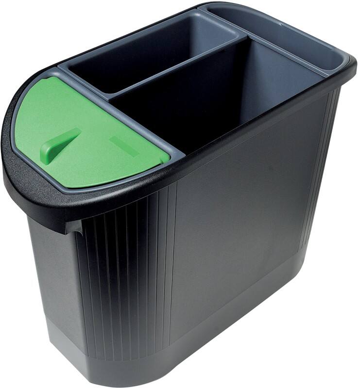 Poubelle Exacompta Ecoline 26 L Noir Polypropylène