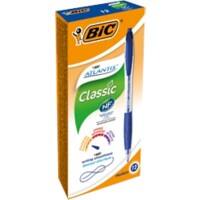 Stylo-bille BIC Atlantis Classic Bleu Rétractable 12 Unités