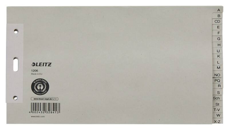 Intercalaires Leitz 100 g/m² A5 Maxi (à l'italienne 24,0 x 14,0 cm) 20 intercalaires