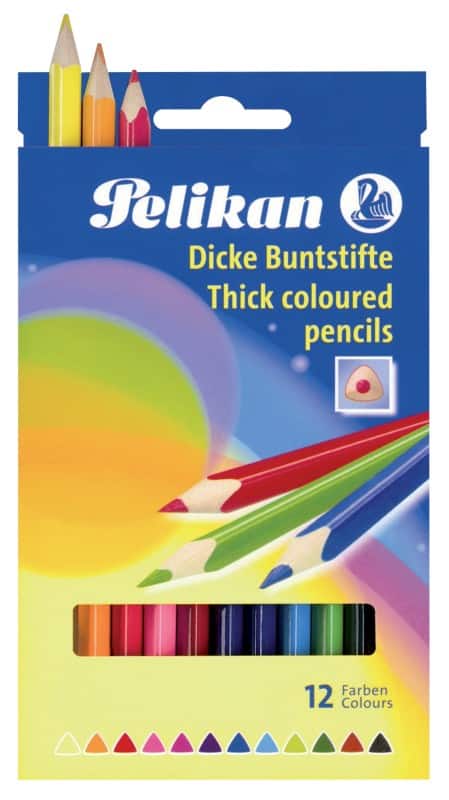 Crayon de couleur Pélikan BSD12DN Assortiment Pack 12