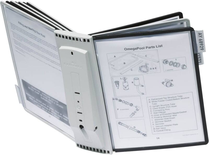 Système de présentation DURABLE 10 Panneaux A4 PA (Polyamide) Noir
