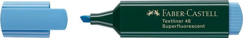 Surligneur Faber-Castell Textliner 48 Bleu Moyen Biseauté 1 - 5 mm Rechargeable