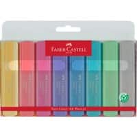 Surligneur Faber-Castell Pastel Assortiment Pointe moyenne Biseautée 1 - 5 mm Non rechargeable 8 Unités