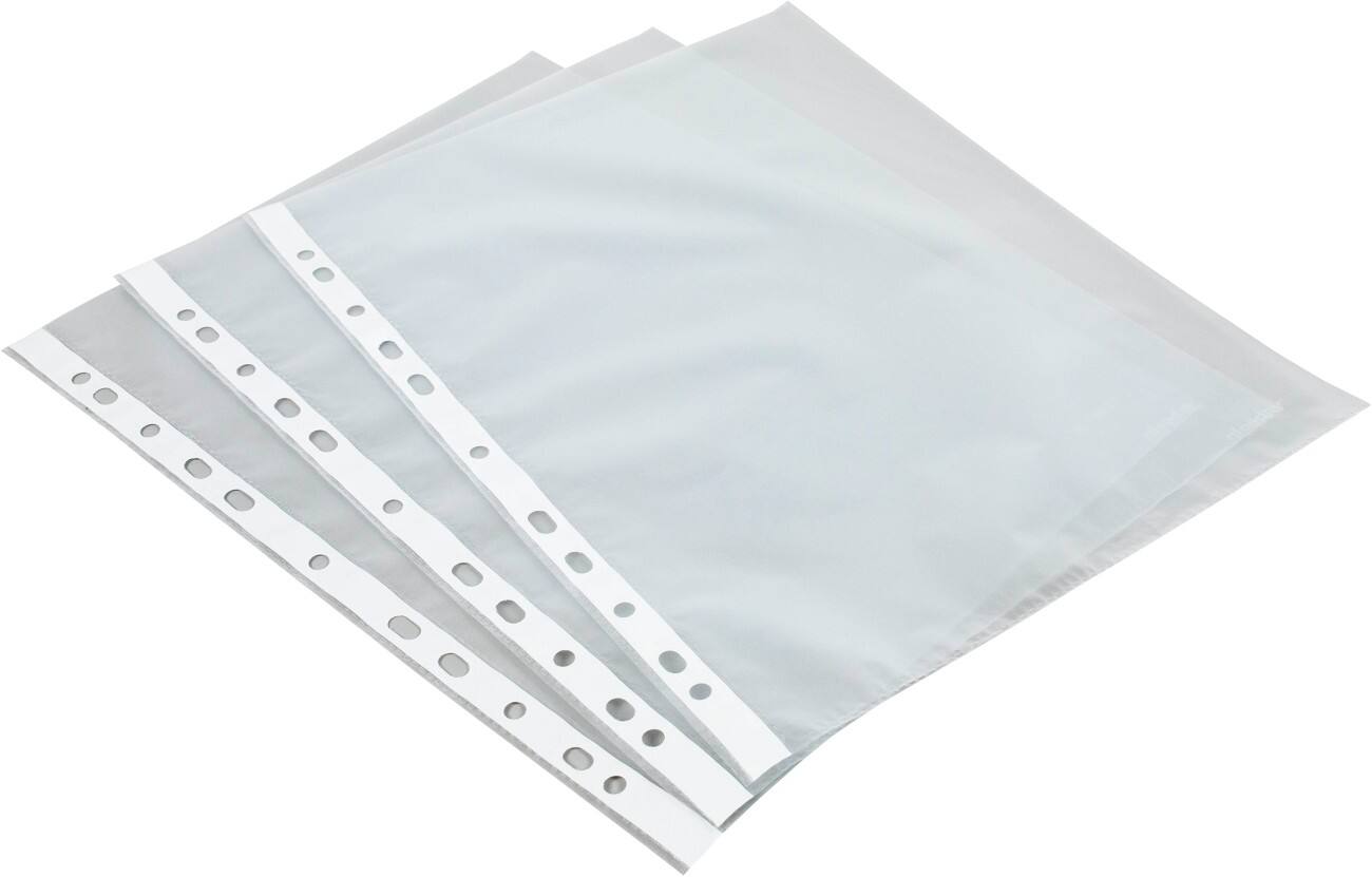 Pochettes perforées Office Depot A4 Finition peau d’orange 11 Perforations 55 micron 500 Unités