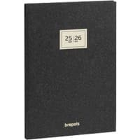 Agenda Brepols 2026 A5 Hebdomadaire Allemand, Anglais, Français, Néerlandais Anthracite 2,064,0674,15,6,0