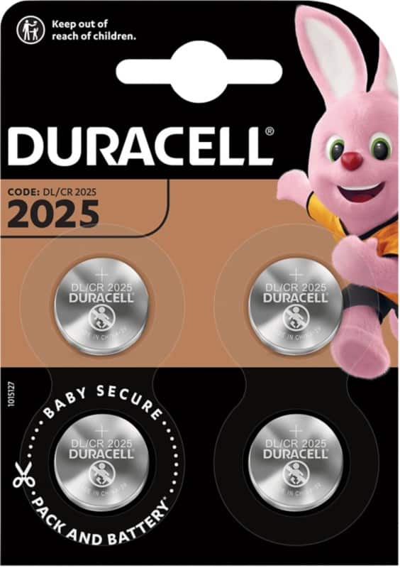 Pile bouton Duracell Speciality CR2025 CR2025 165 mAh Lithium-dioxyde de manganèse (Li-MnO2) 3 V 4 4 Unités