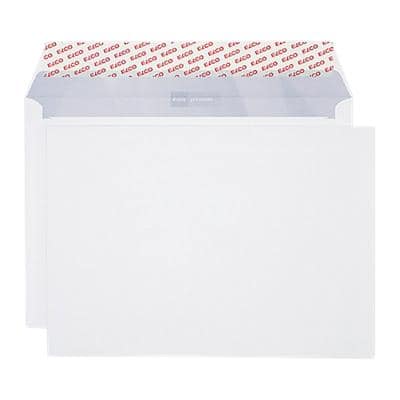 Enveloppes Elco Premium Sans fenêtre C4 229 (l) x 324 (h) mm Bande adhésive Blanc 100 g/m² 250 Unités