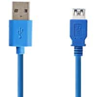 Câble nedis CCGP61010BU30 USB 3.2 A Mâle vers 1 x USB 3.2 A Femelle 3m Bleu
