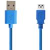 Câble nedis CCGP61010BU30 USB 3.2 A Mâle vers 1 x USB 3.2 A Femelle 3m Bleu