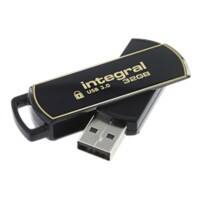 Clé USB Integral Secure 360 32 Go USB 3.0 Noir, doré