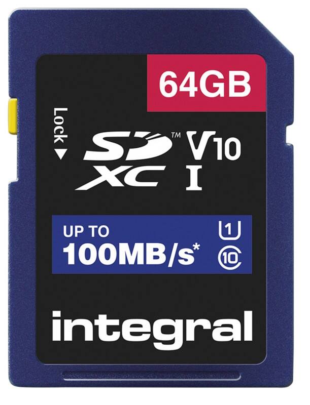 Carte mémoire SDXC Integral V10 64 Go