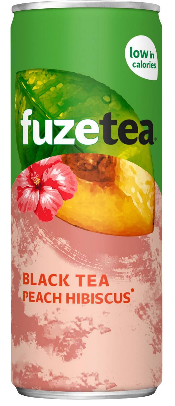 fuzetea Pêche hibiscus Canette 24 Unités de 250 ml