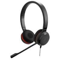 Casque pour téléphone Jabra Evolve 30 II MS Stéréo Filaire Serre-tête Avec suppression du bruit USB type A Prise jack 3,5 mm Avec microphone Noir