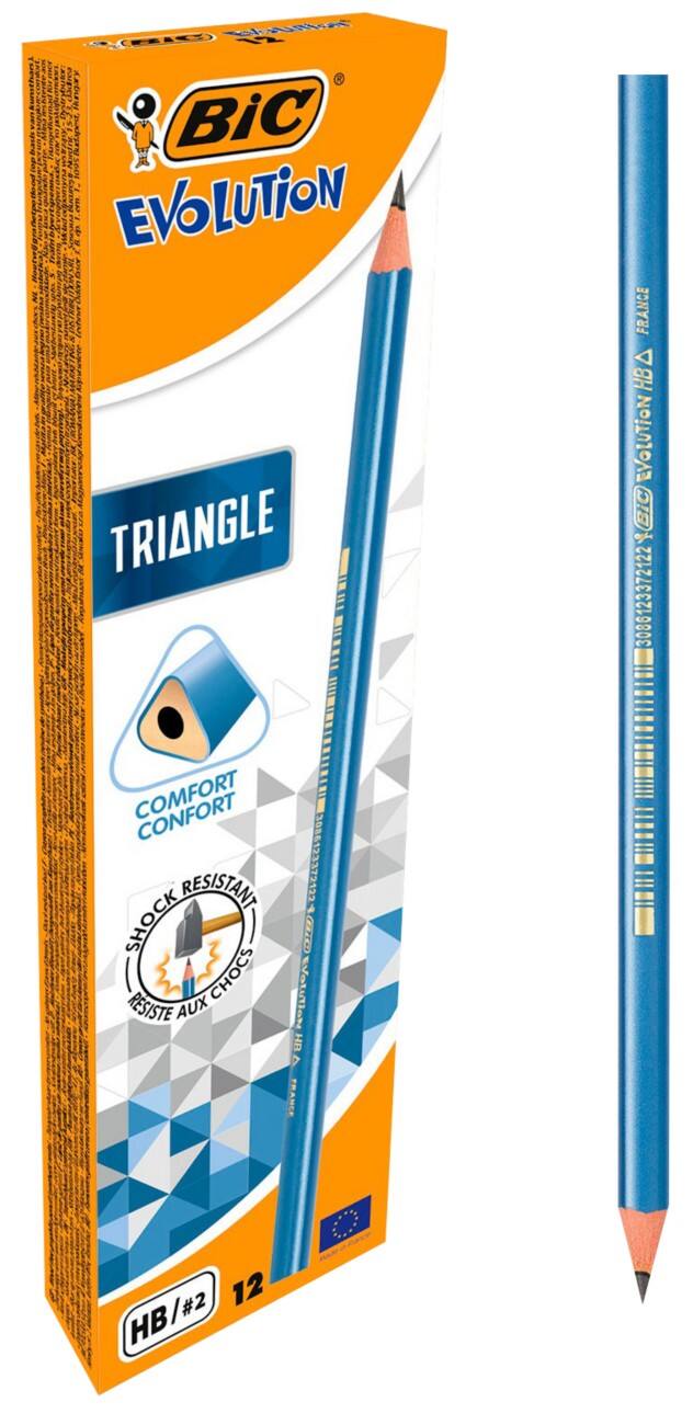 Crayons graphites BIC Evolution Triangle 12 Unités