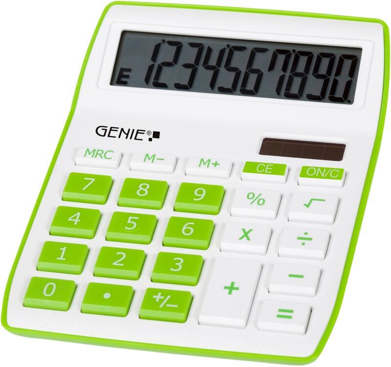 Calculatrice de bureau GENIE 840 G 10 chiffres Vert